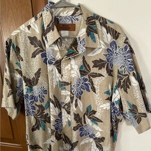 Floral Button-Up XL Shirt